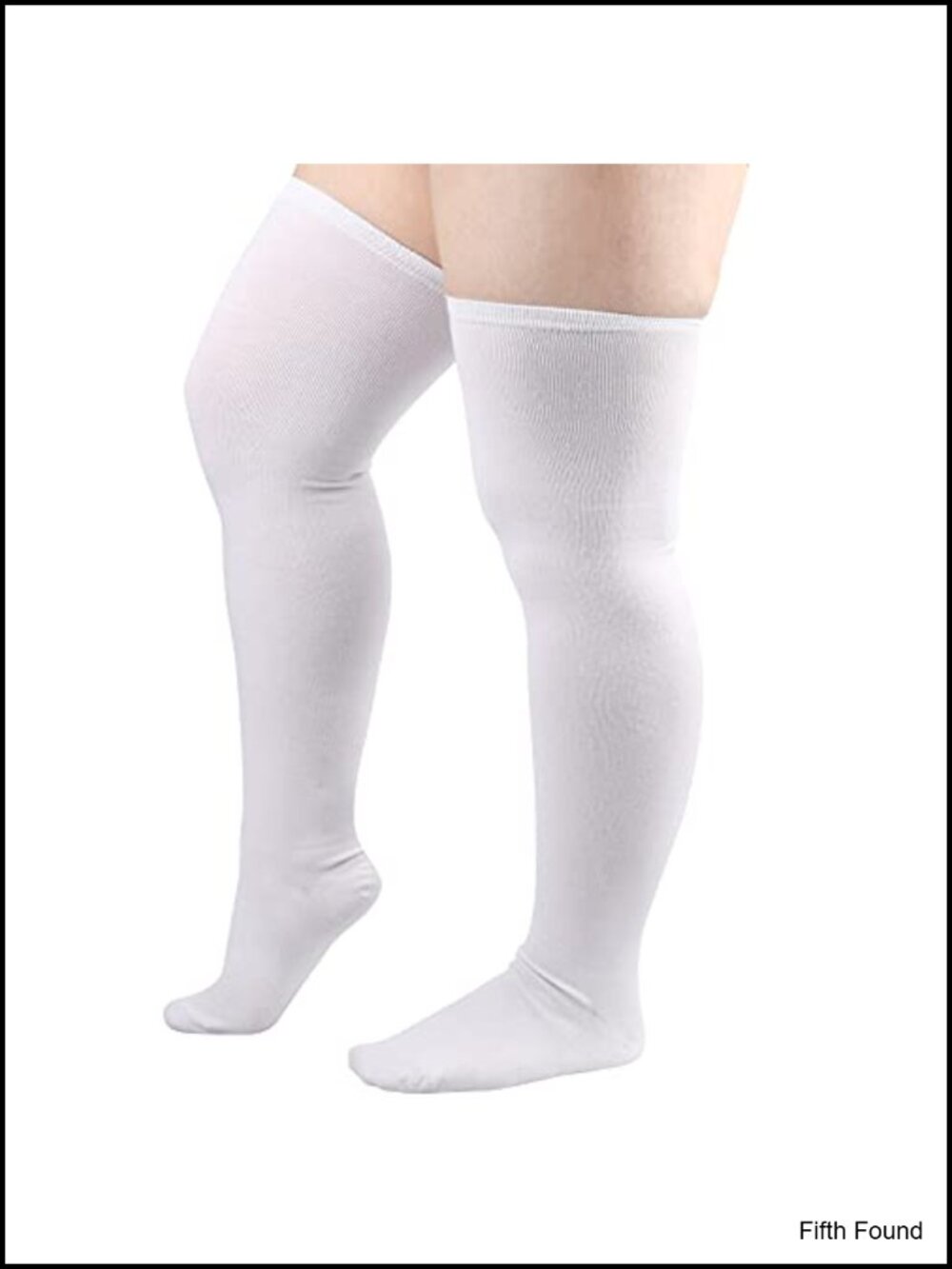 Plus Size Thigh High Socks Striped Over Knee Boot Stockings Leg Warmers